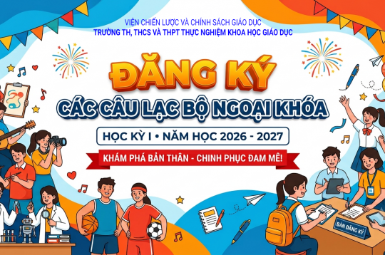 THÔNG BÁO TUYỂN SINH CLB NGOẠI KHÓA HỌC KÌ I NĂM HỌC 2026 - 2027